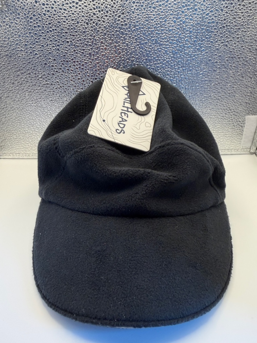 Black Fleece Cap with Visor